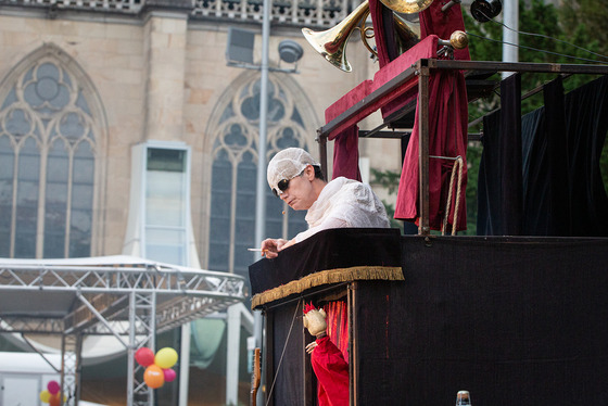 Jedermann auf dem Linzer Domplatz