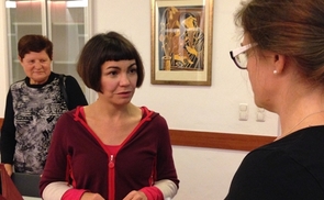 Gudrun Sailer im Haus der Frau in Linz