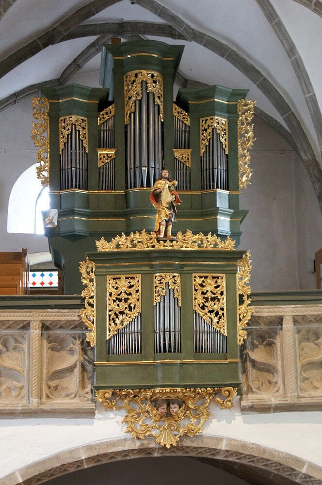 Orgel Ansicht von unten