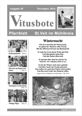 Pfarrblatt 2014