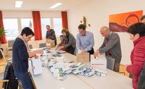 Auszählung der Stimmen in der Pfarre Kollerschlag