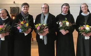 V. l.: Sr. Martina Litzlbauer, Sr. Teresa Hametner, Sr. Angelika Garstenauer, Sr. Franziska Buttinger, Sr. Christiane Heinz