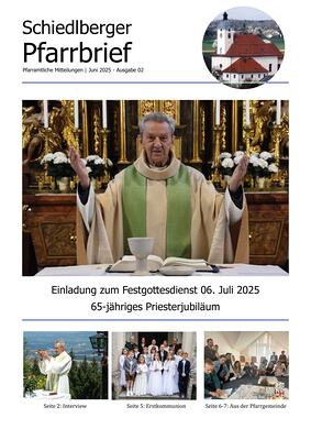 Pfarrbrief / Pfarre Schiedlberg Pfarrbrief