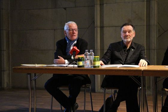 Dombaumeister Wolfgang Schaffer (l.) und Dompfarrer Maximilian Strasser