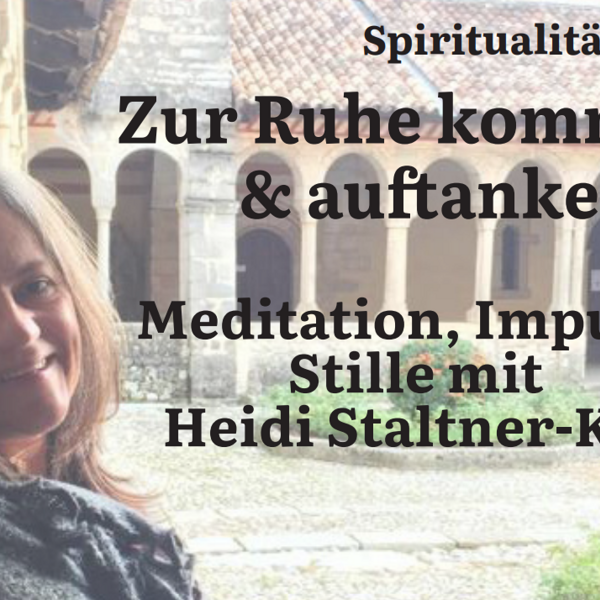 Plakat, Heidi Staltner-Kix im Innenhof vom Dominkanerhaus