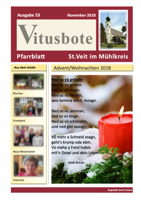 Pfarrblatt November 2018