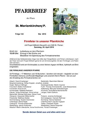 Pfarrbrief