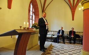 Bischof Manfred Scheuer im Augustinerkloster in Erfurt.