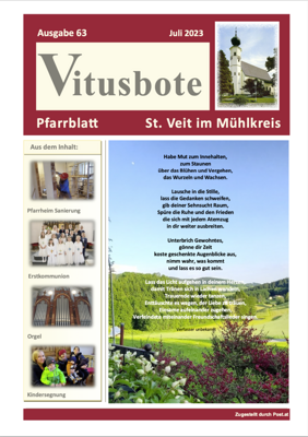 Pfarrblatt Juli 2023