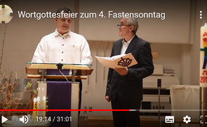 Pfarre Treffling: Blindgeborener liest Evangelium von Heilung eines Blindgeborenen