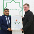 IRG-Vorsitzender Murat Baser und Bischof Manfred Scheuer / Islamische Religionsgemeinde Linz für OÖ (IRG) IRG-Vorsitzender Murat Baser und Bischof Manfred Scheuer
